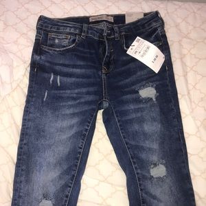 Zara mid rise skinny jeans